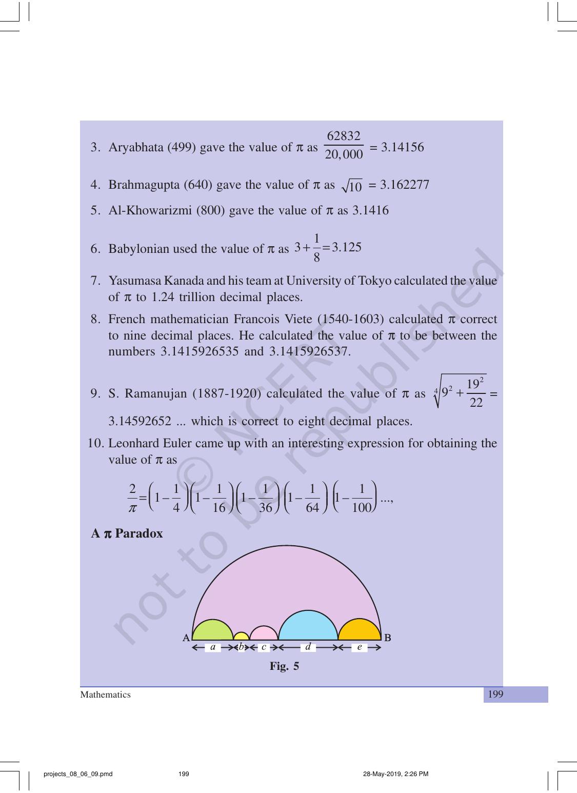 NCERT Laboratory Manuals for Class IX Mathematics - Projects - Page 20
