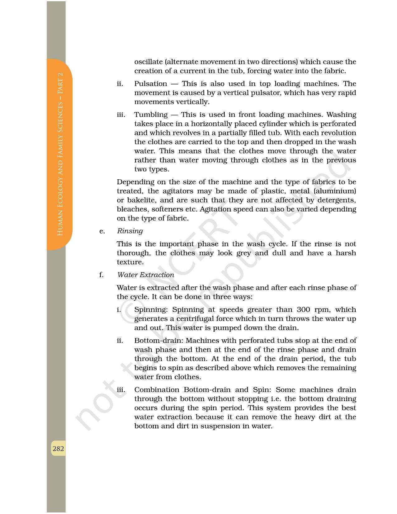 NCERT Book for Class 12 Home Science (Part -II) Chapter 15 Care and Maintenance of Fabrics in Institutions - Page 4