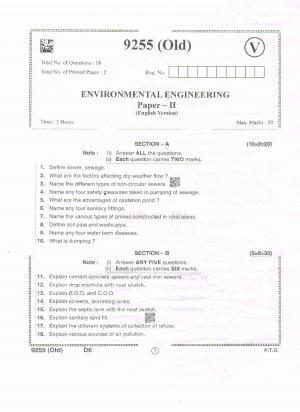 AP Intermediate 2nd Year Vocational Question Paper September-2021-Environmental_Engineering-II