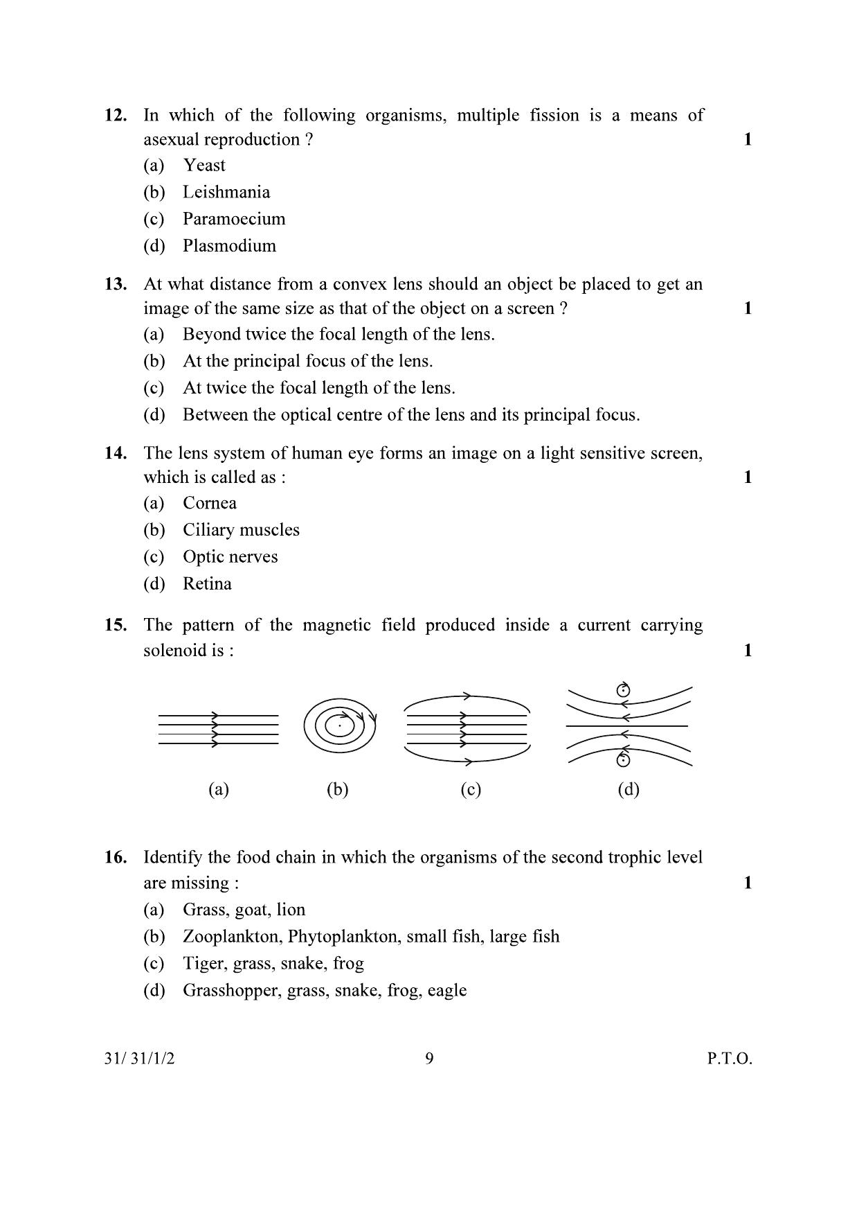 CBSE Class 10 31-1-2 Science 2024 Question Paper - Page 9