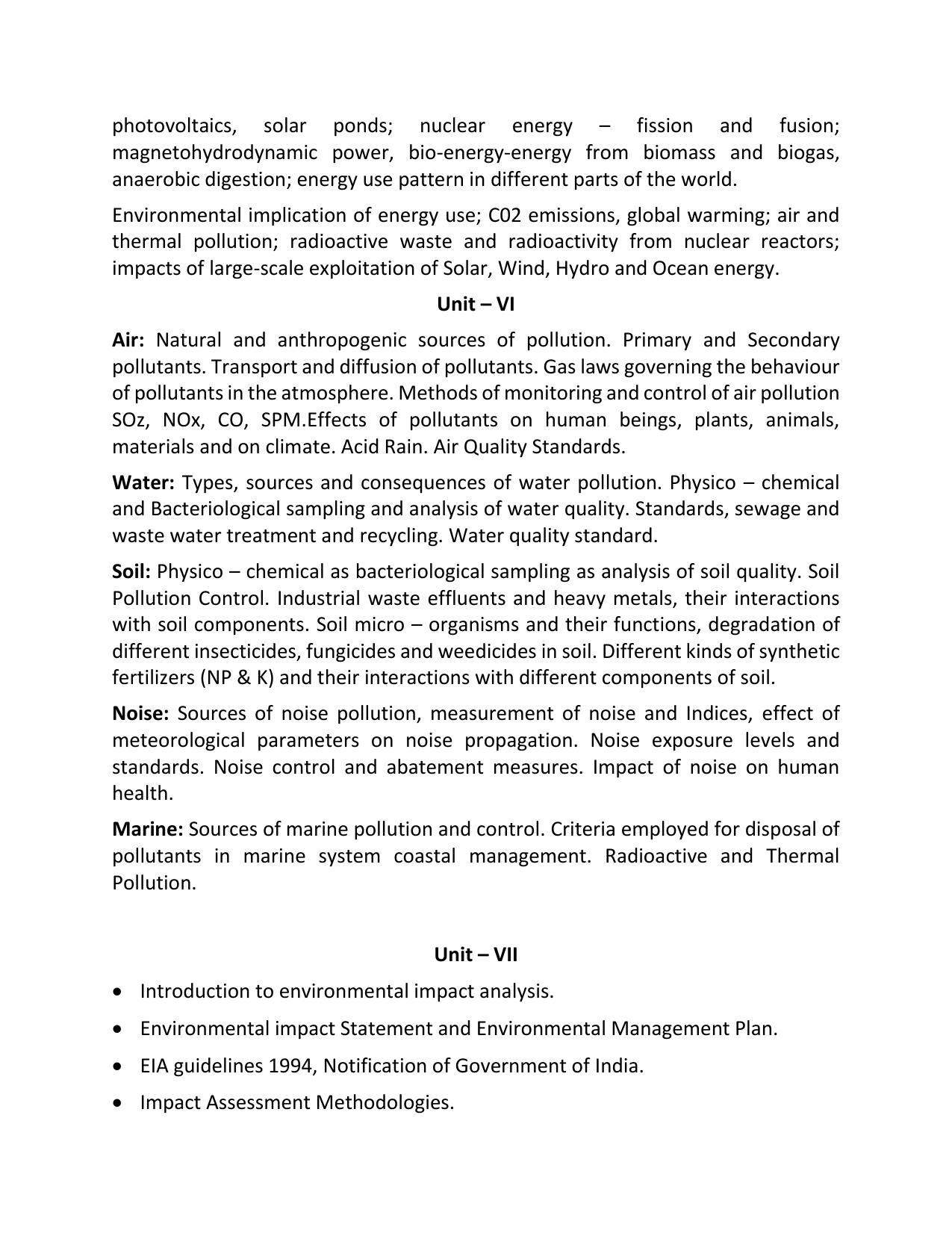 AP RCET Environmental Science Syllabus - Page 4