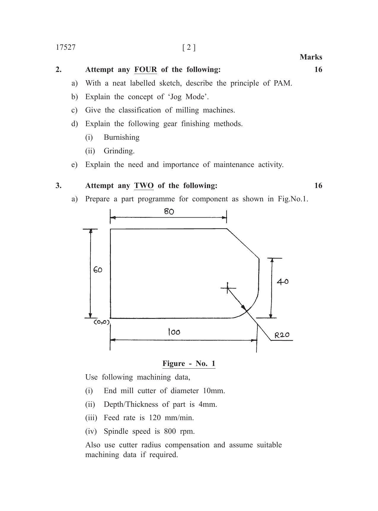 MSBTE Winter Question Paper 2019 - Advanced Manufacturing Processes - Page 2