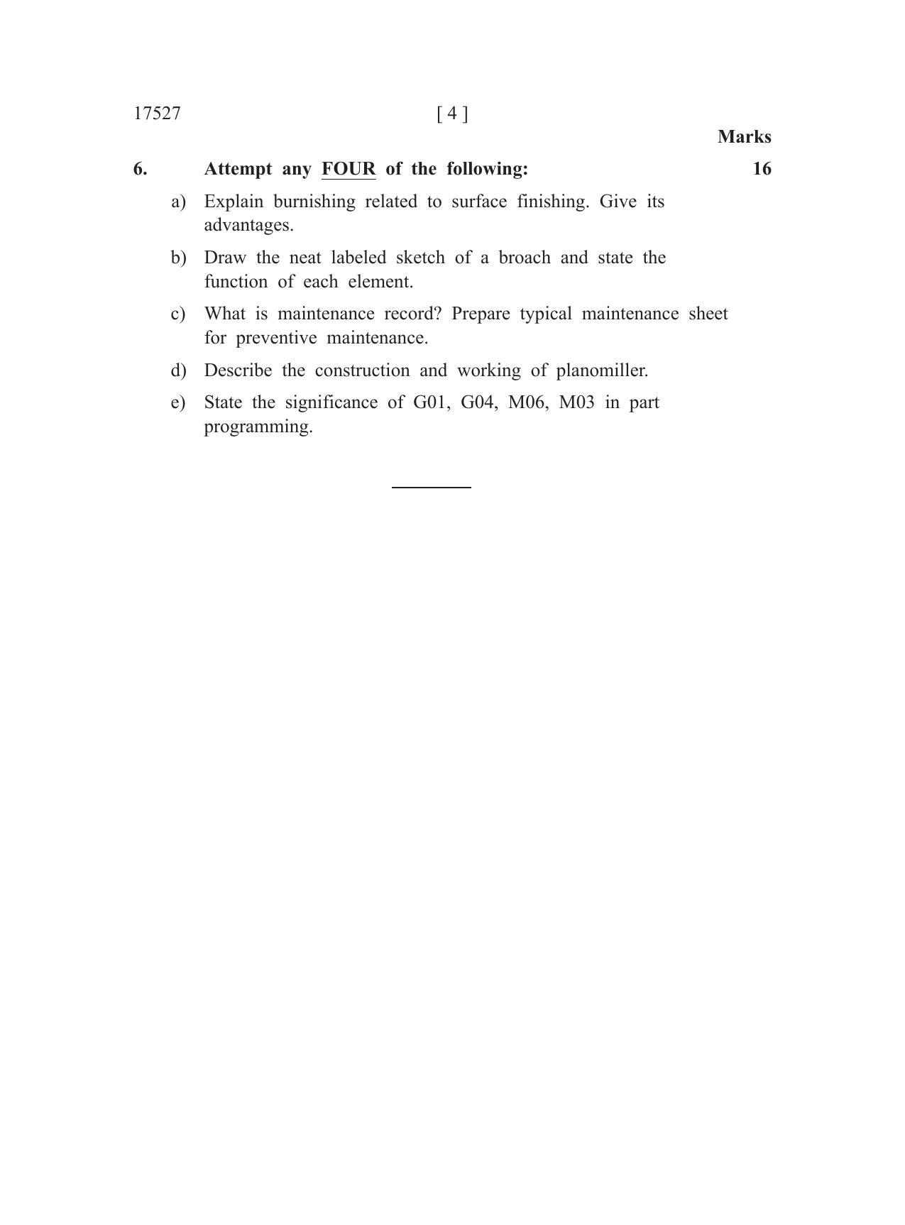 MSBTE Winter Question Paper 2019 - Advanced Manufacturing Processes - Page 4