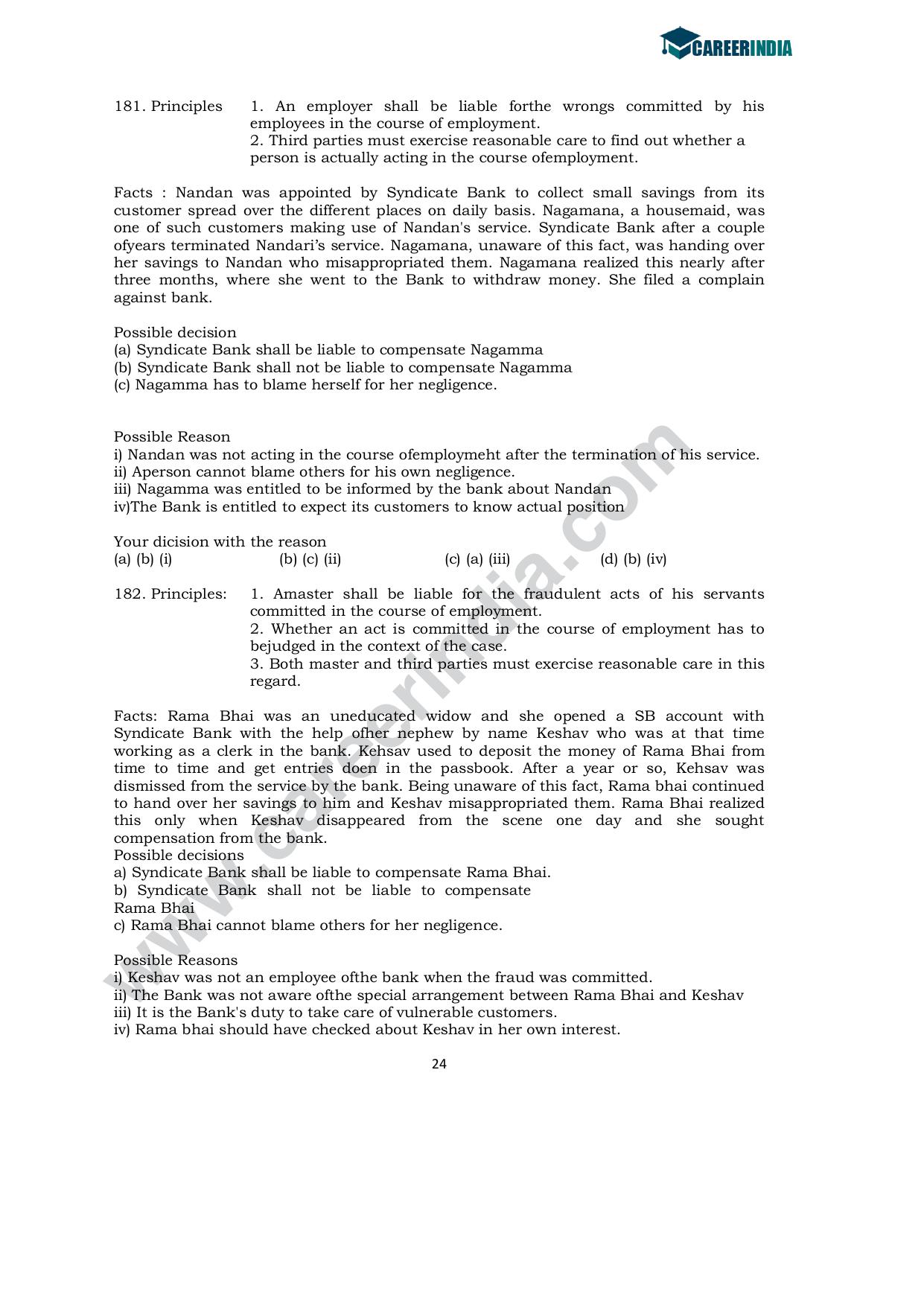 CLAT 2008 UG Sample Question Paper - Page 22