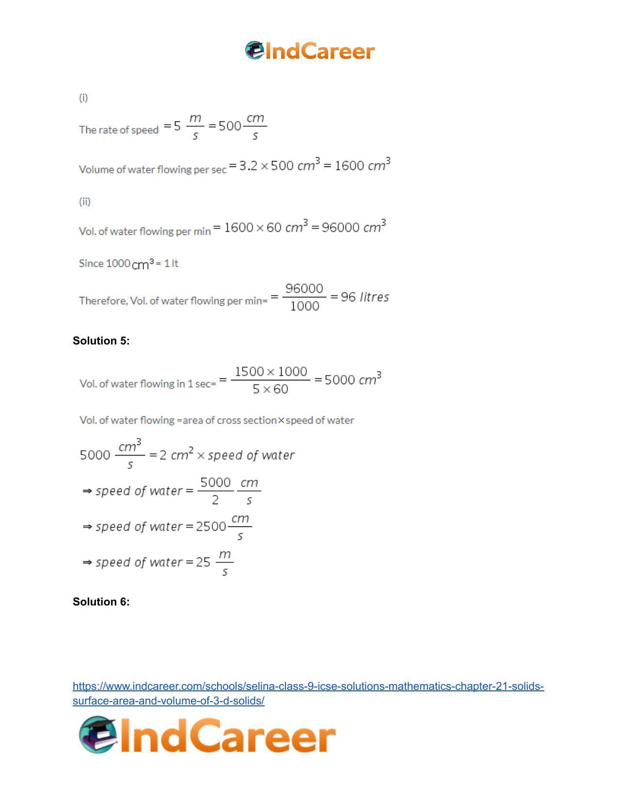 Selina Class 9 ICSE Solutions Mathematics : Chapter 21- Solids [Surface Area and Volume of 3-D Solids] - Page 14