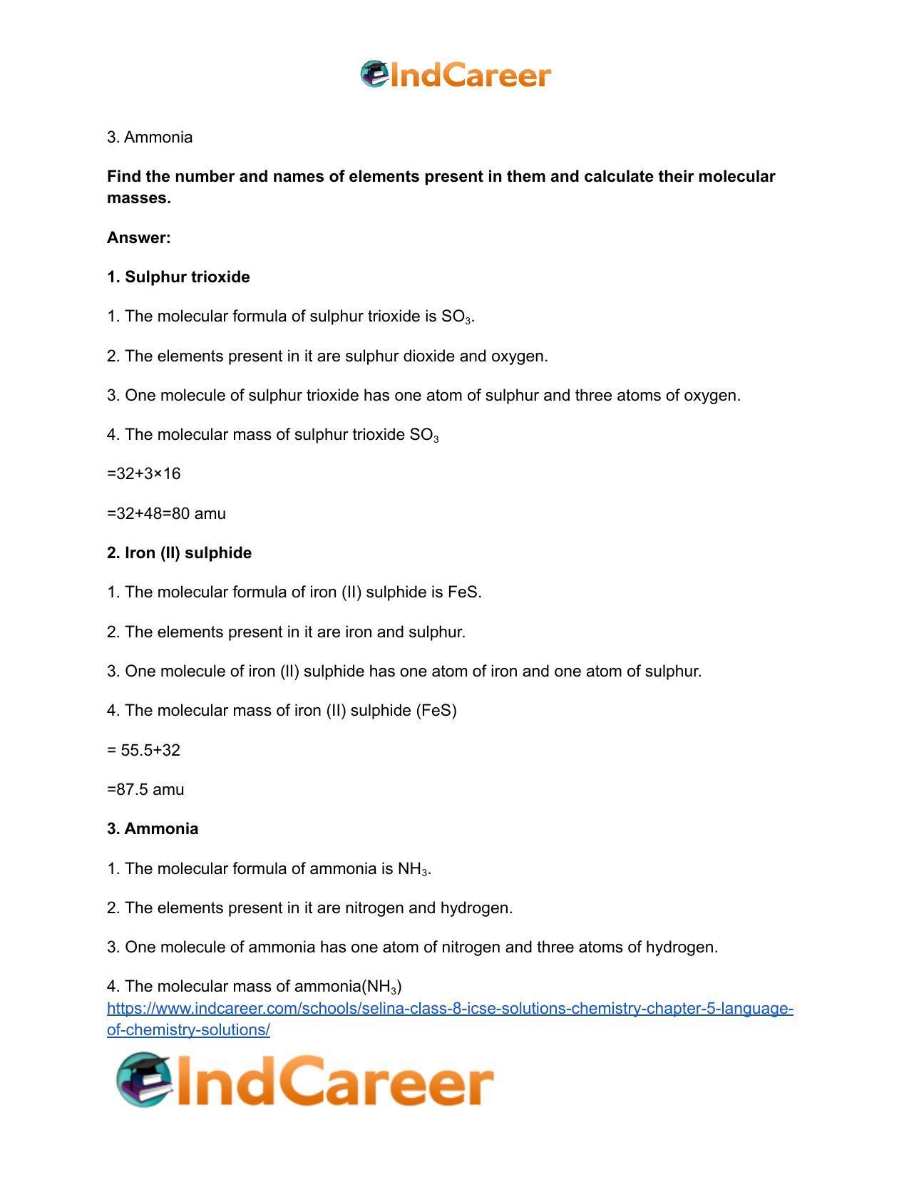 Selina Class 8 ICSE Solutions Chemistry : Chapter 5- Language of Chemistry Solutions - Page 4