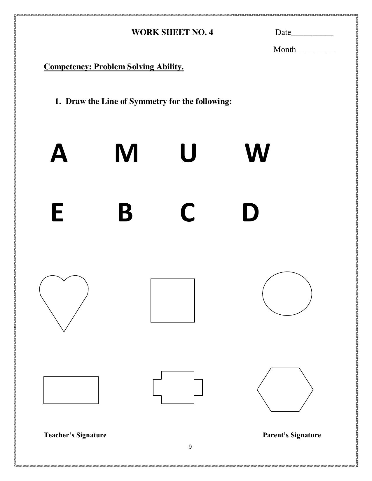 Worksheet for Class 3 Mathematics Assignment 26 - Page 1