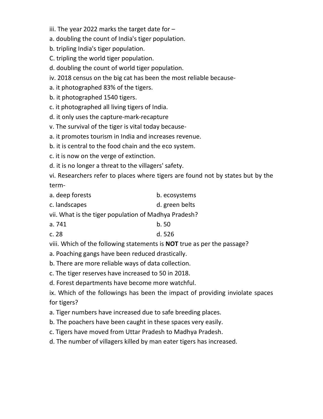 MP Board Class 12 English Sample Paper 2023 - Page 3