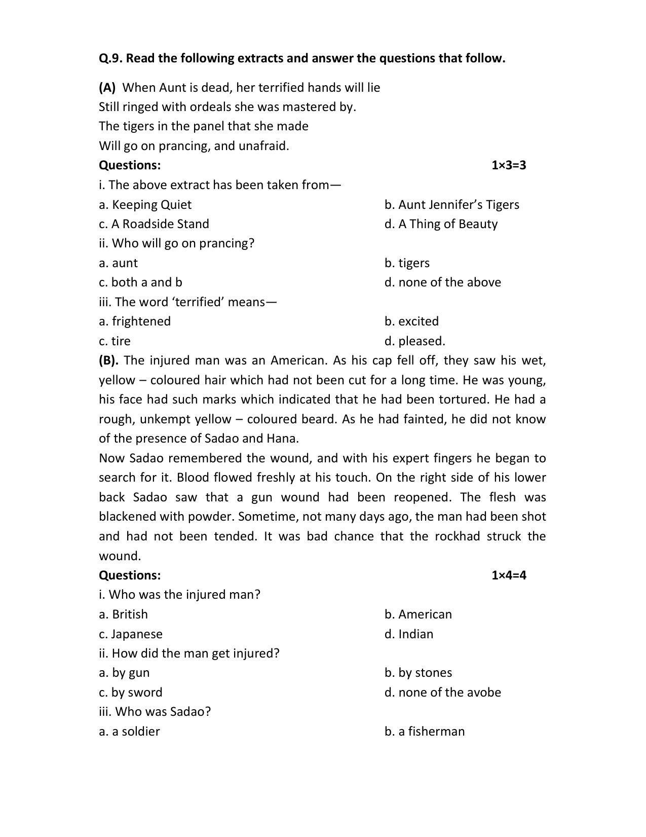 MP Board Class 12 English Sample Paper 2023 - Page 7