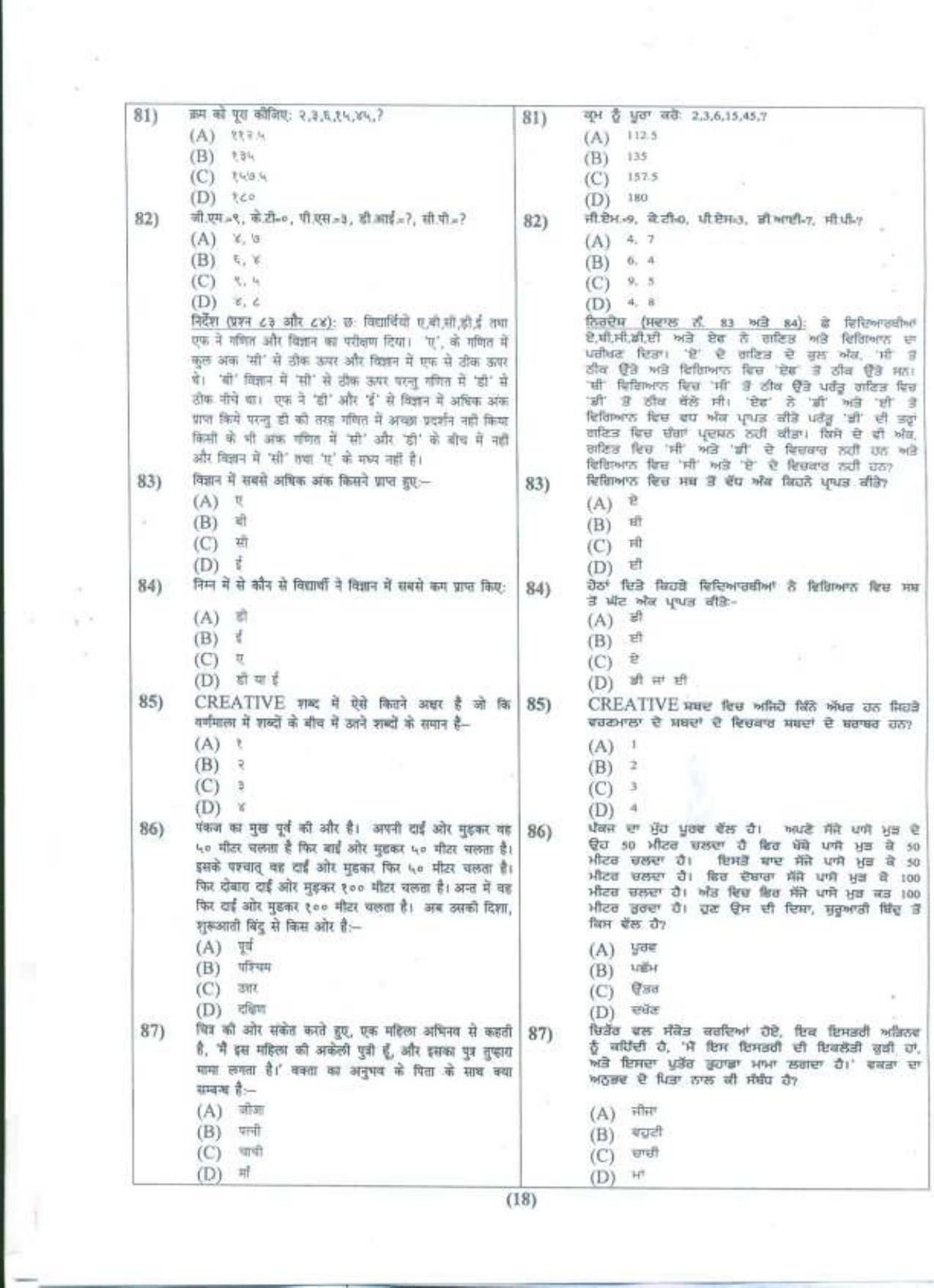 PU B.A./B.Com. LLB. (Hons.) 2019 Question Paper - Page 19