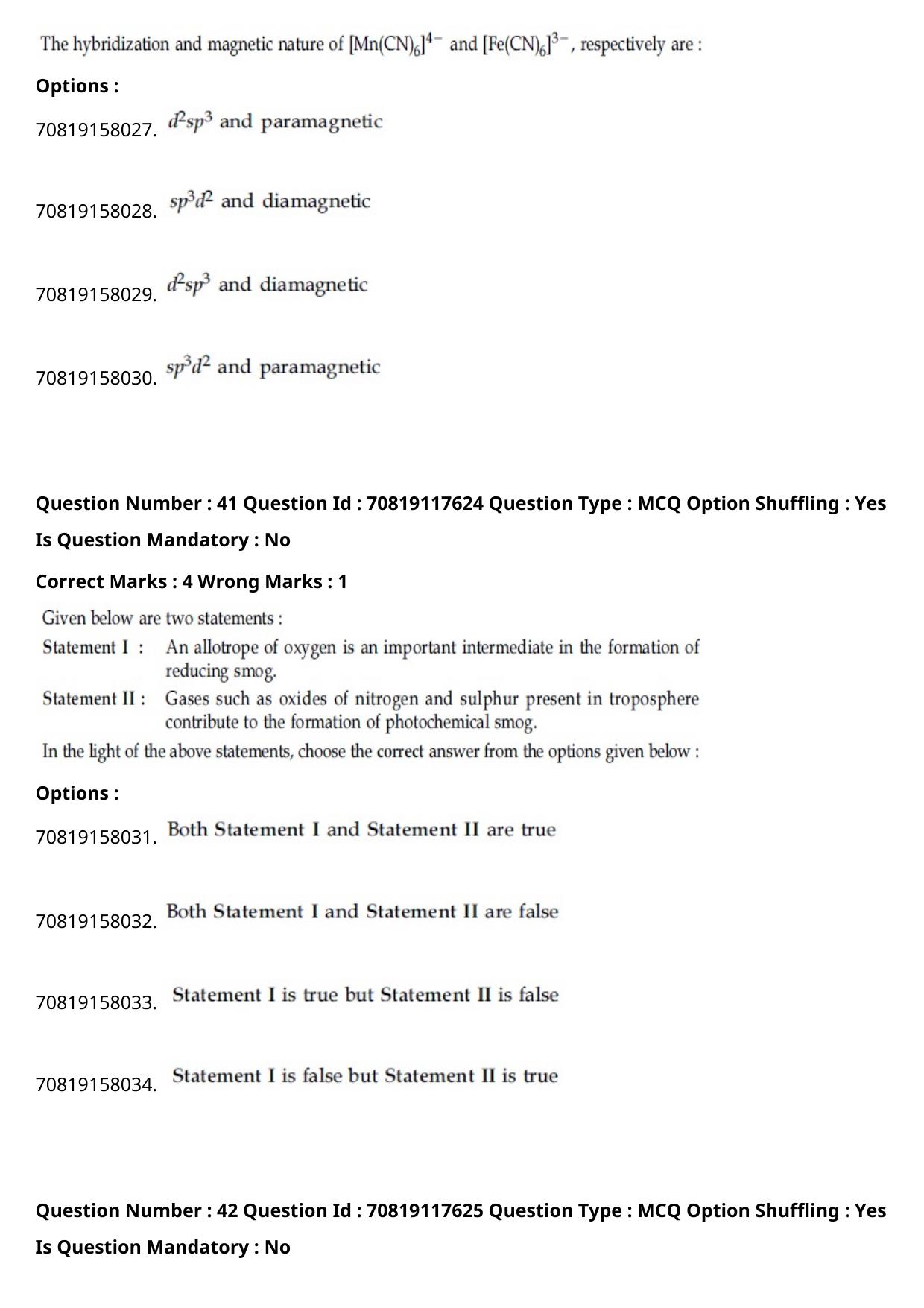 JEE Mains 2021: BTech English (Shift 1) 25-02-2021 Question Paper - Page 26