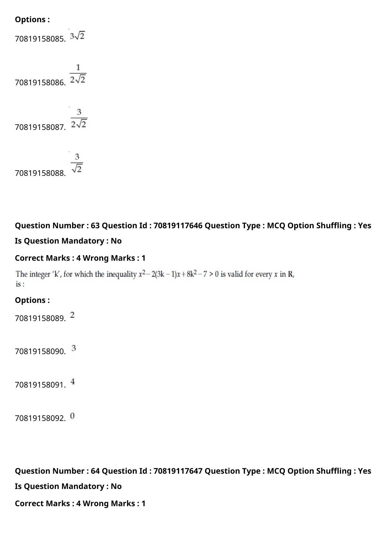 JEE Mains 2021: BTech English (Shift 1) 25-02-2021 Question Paper - Page 39