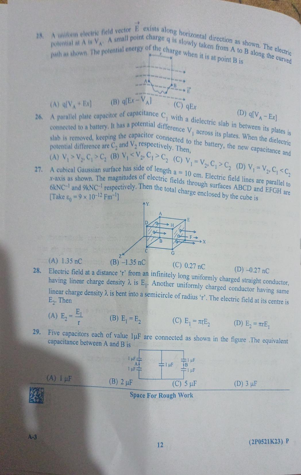 KCET 2023 Physics A3 Question Paper - Page 6