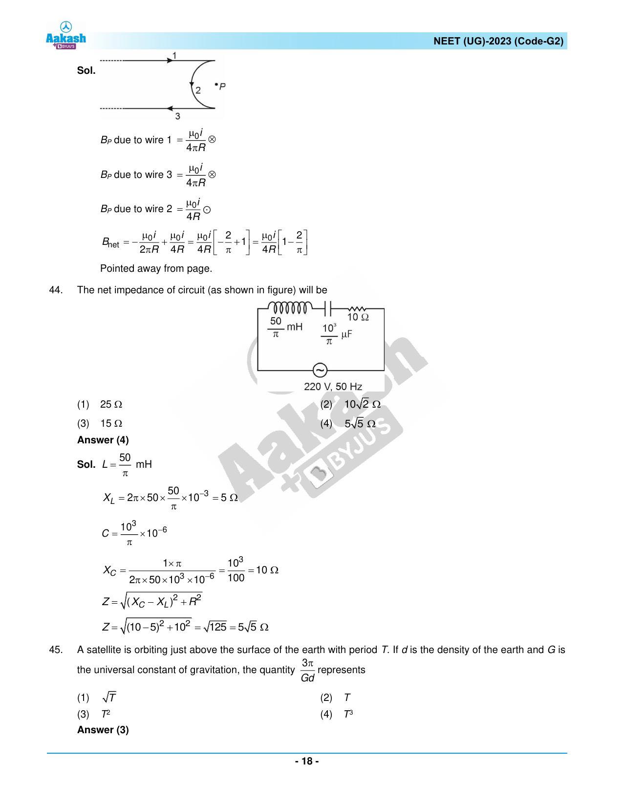 NEET 2023 Question Paper G3 - Page 18
