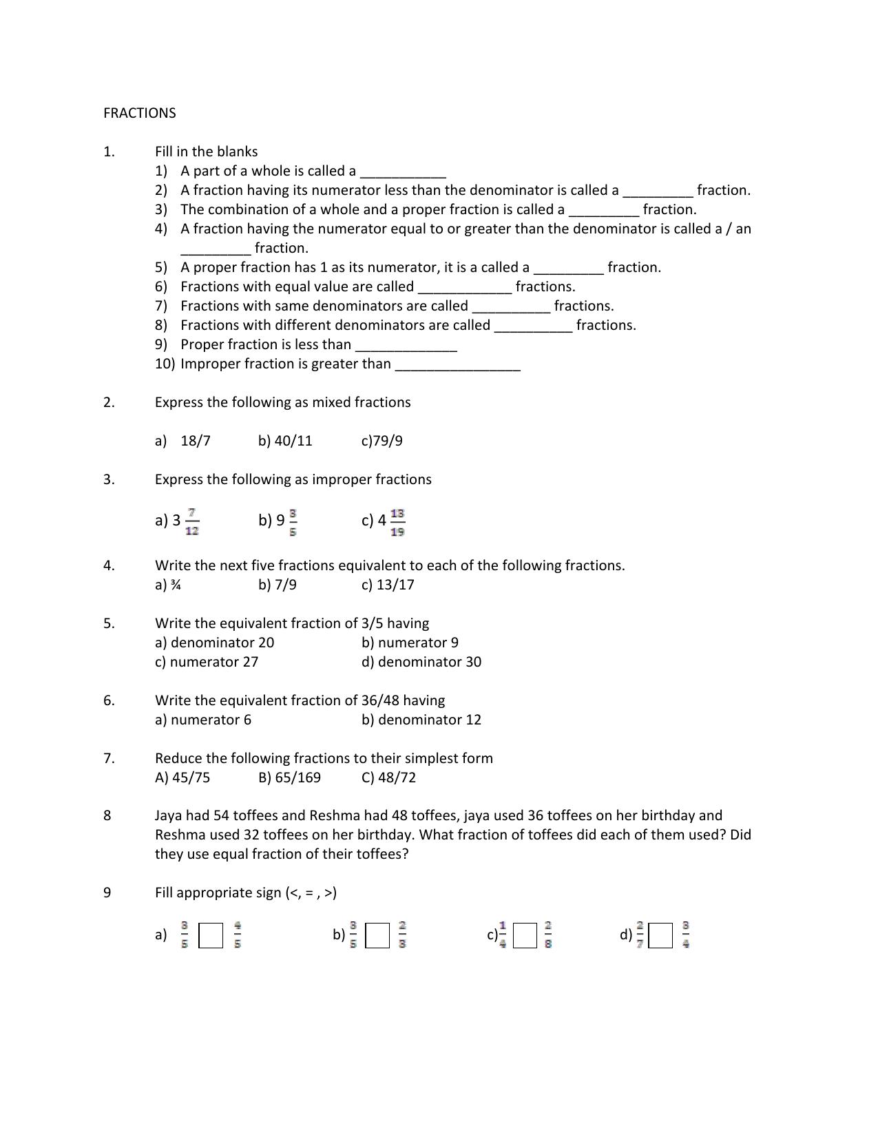 CBSE Worksheets for Class 6 Maths Assignment 14 - Page 5