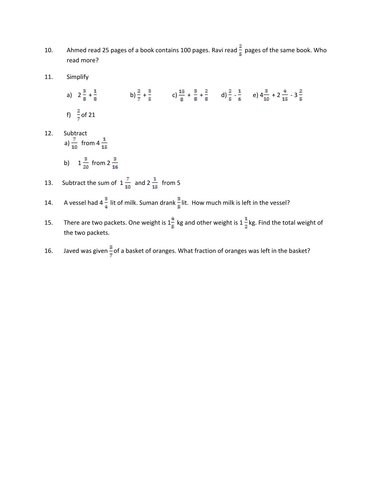 CBSE Worksheets for Class 6 Maths Assignment 14 - Page 6