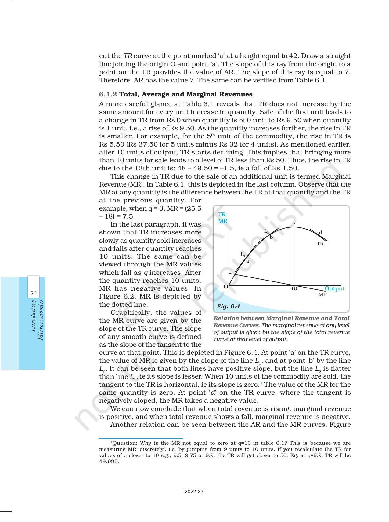 NCERT Book for Class 12 Economics (Microeconomics) Chapter 6 Non-competitive Markets - Page 5