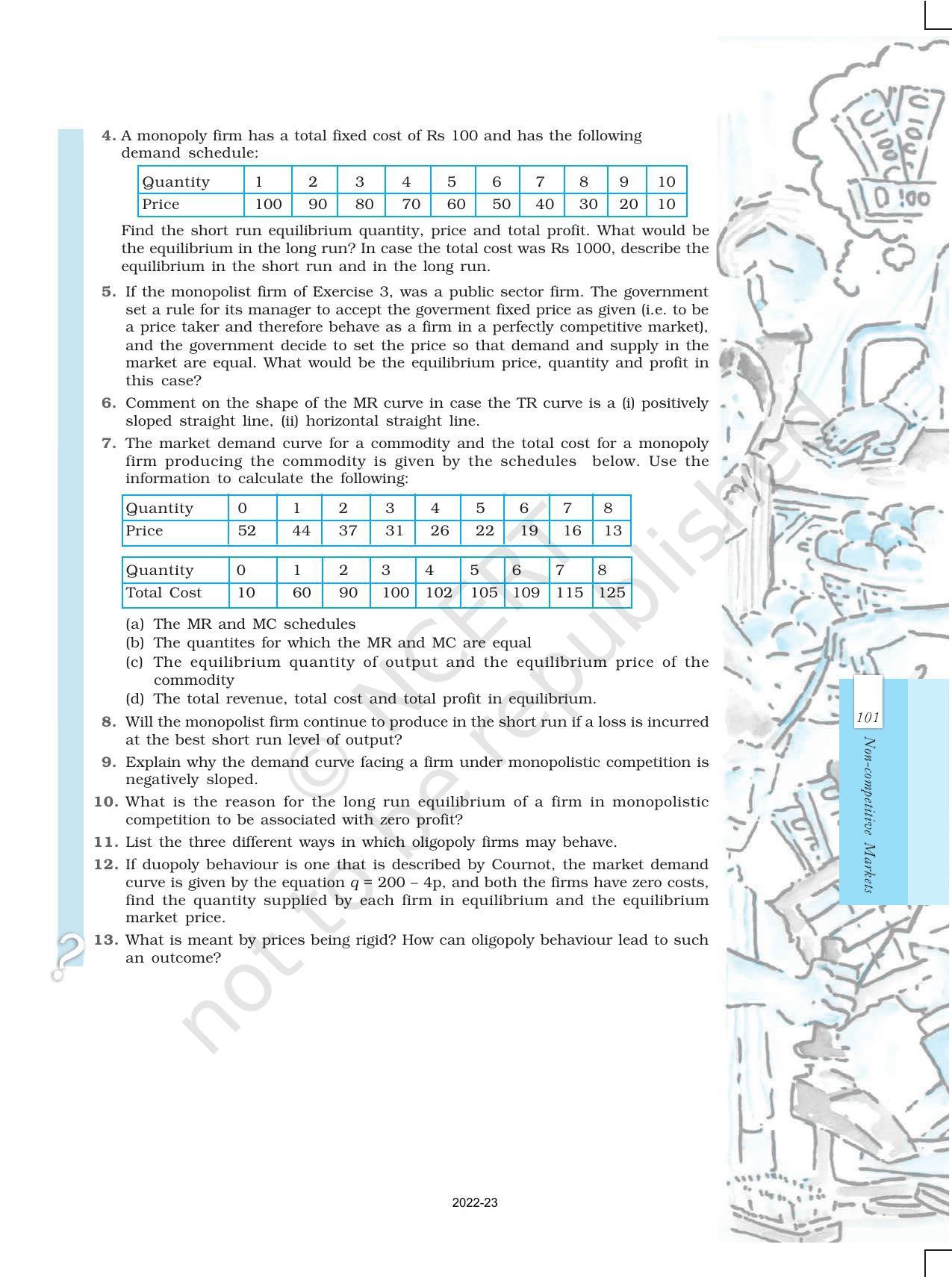 NCERT Book for Class 12 Economics (Microeconomics) Chapter 6 Non-competitive Markets - Page 14