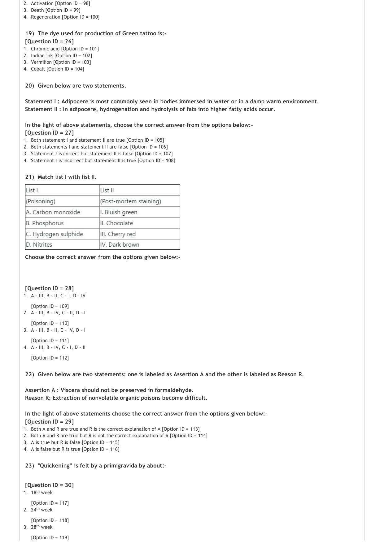 AIAPGET 2020 Homeopathy Question Paper - Page 4
