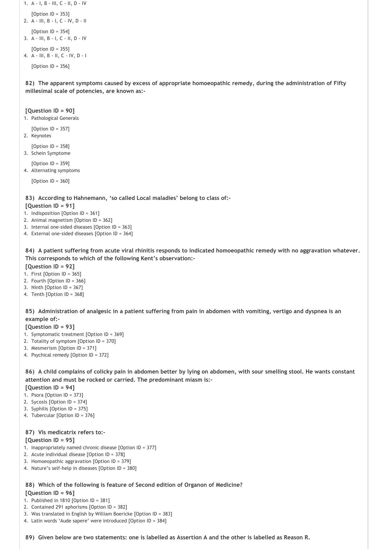AIAPGET 2020 Homeopathy Question Paper - Page 16