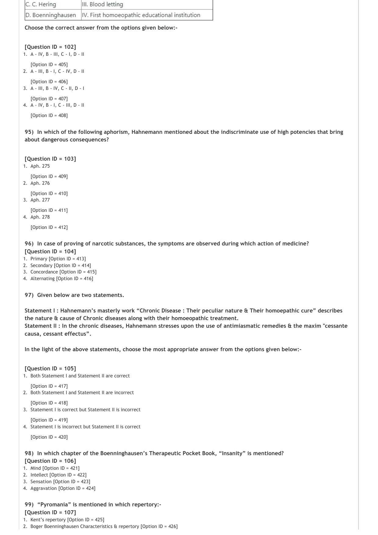 AIAPGET 2020 Homeopathy Question Paper - Page 18