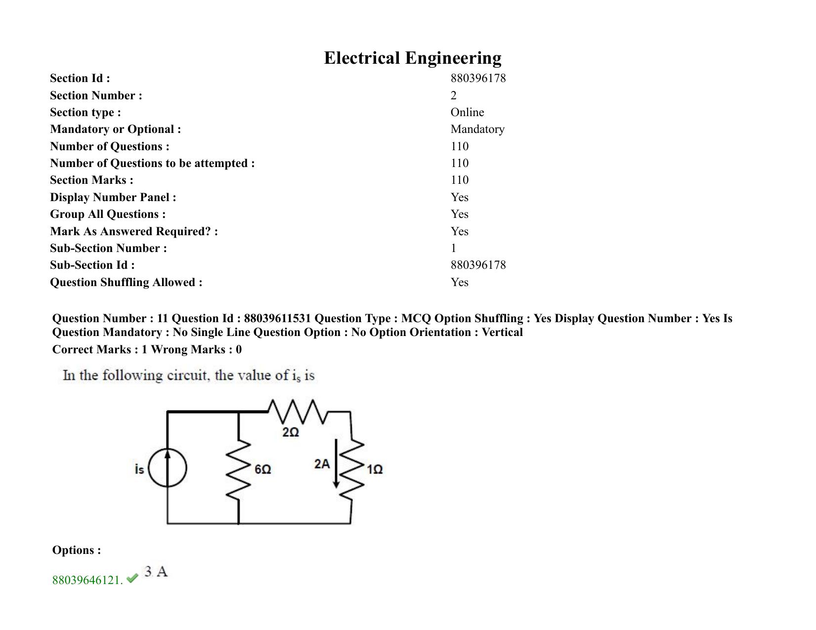 TS PGECET 2020: Electrical Engineering Question Papers - Page 9