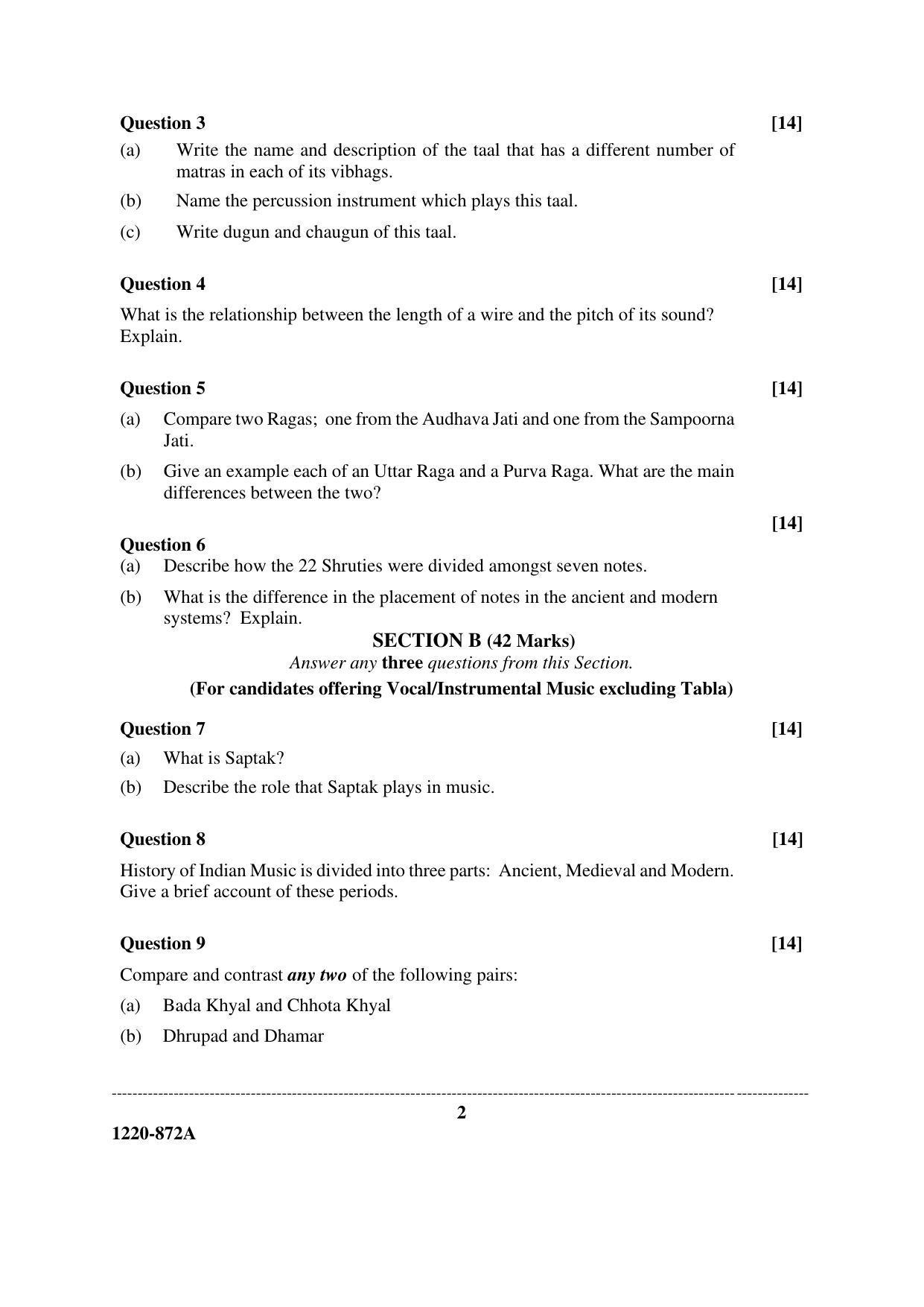ISC Class 12 2020 IMH Paper I Question Paper - Page 2