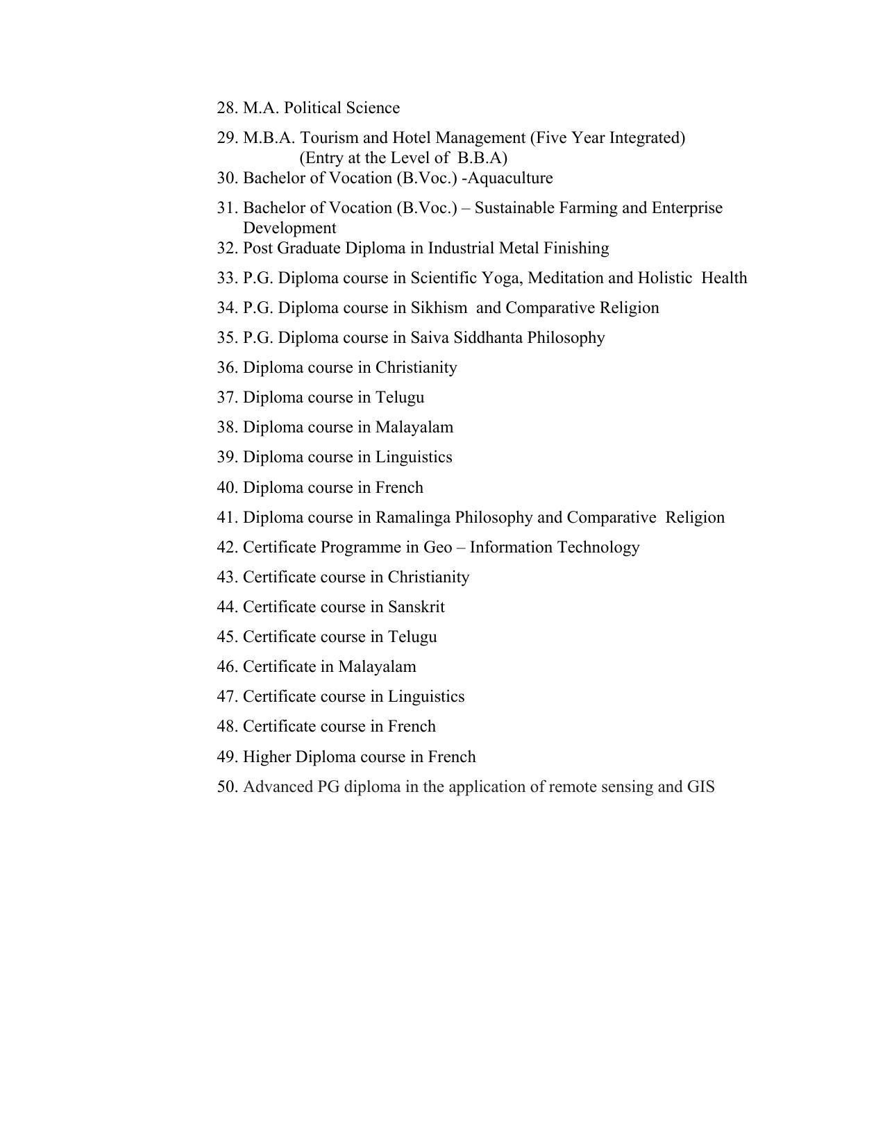Madurai Kamaraj University, Madurai Admission Prospectus 2021-22 - Page 3