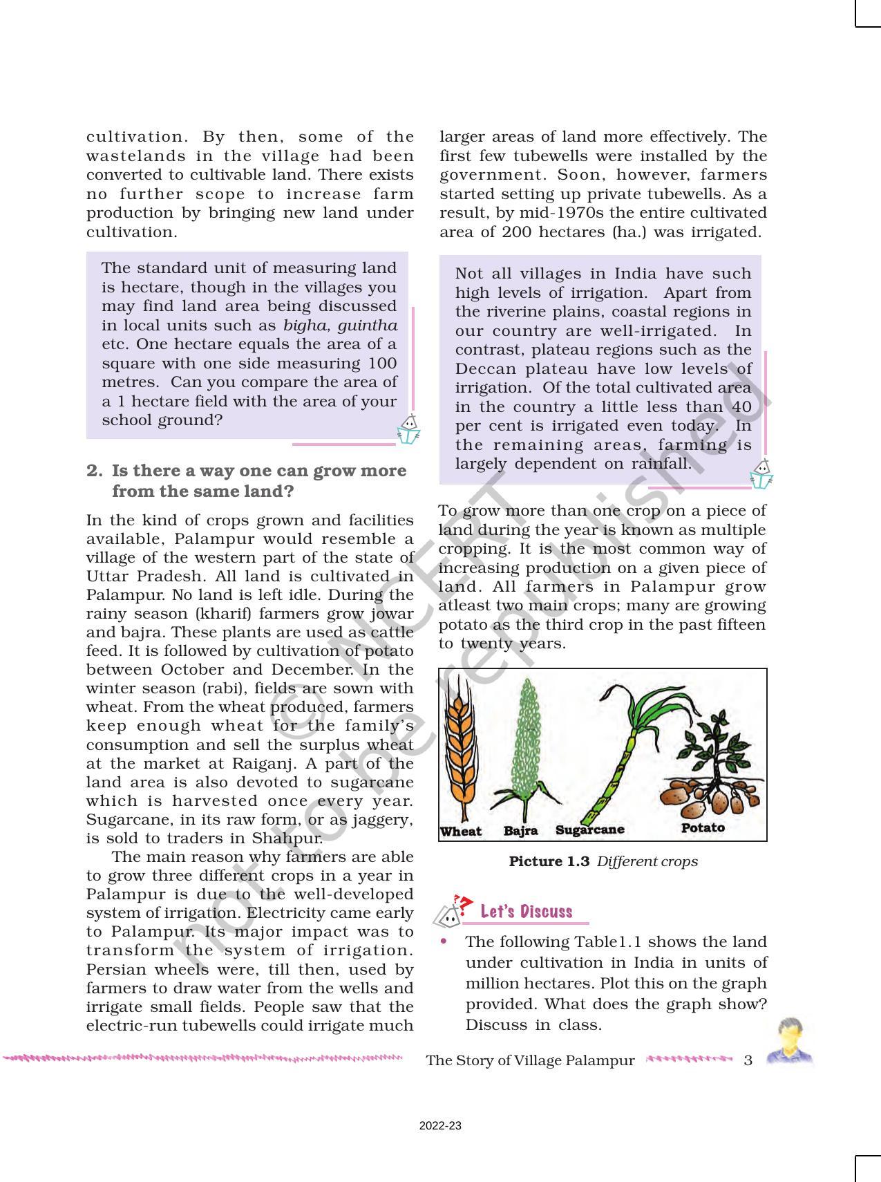 NCERT Book for Class 9 Economics Chapter 1 The Story of Village Palampur - Page 3