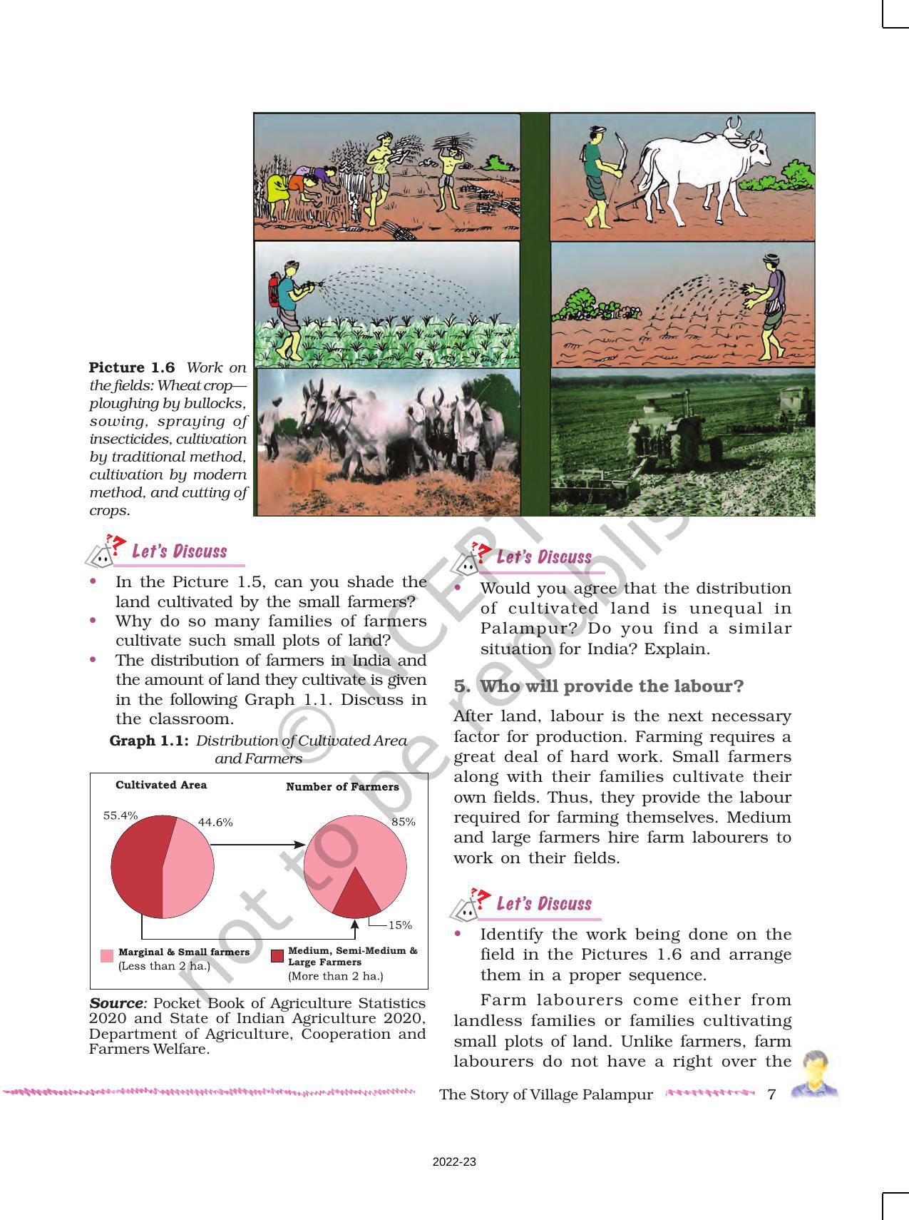 NCERT Book for Class 9 Economics Chapter 1 The Story of Village Palampur - Page 7