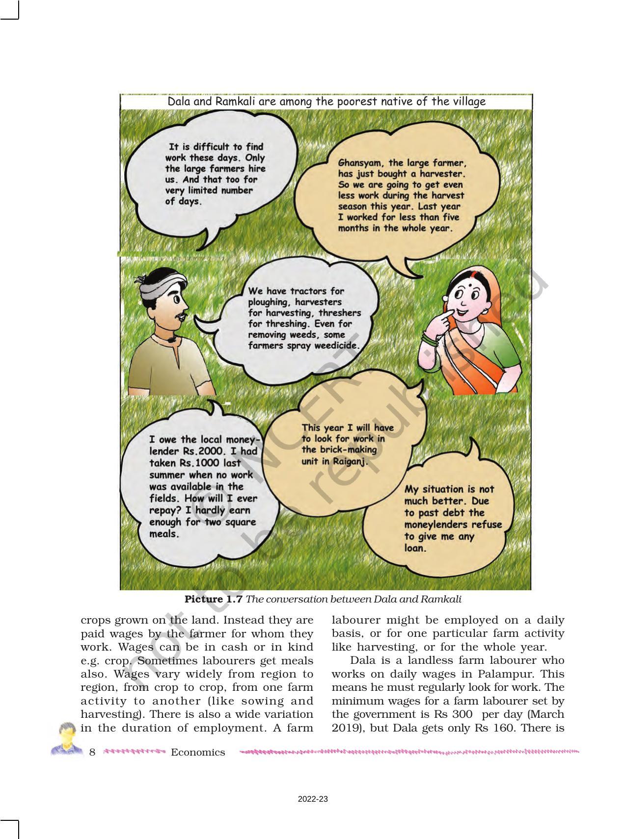 NCERT Book for Class 9 Economics Chapter 1 The Story of Village Palampur - Page 8