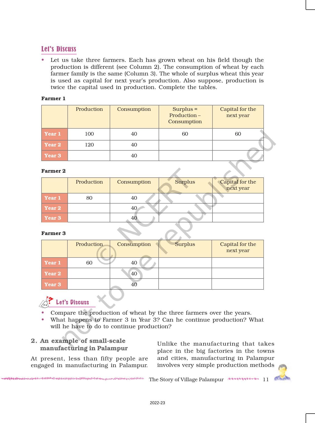 NCERT Book for Class 9 Economics Chapter 1 The Story of Village Palampur - Page 11