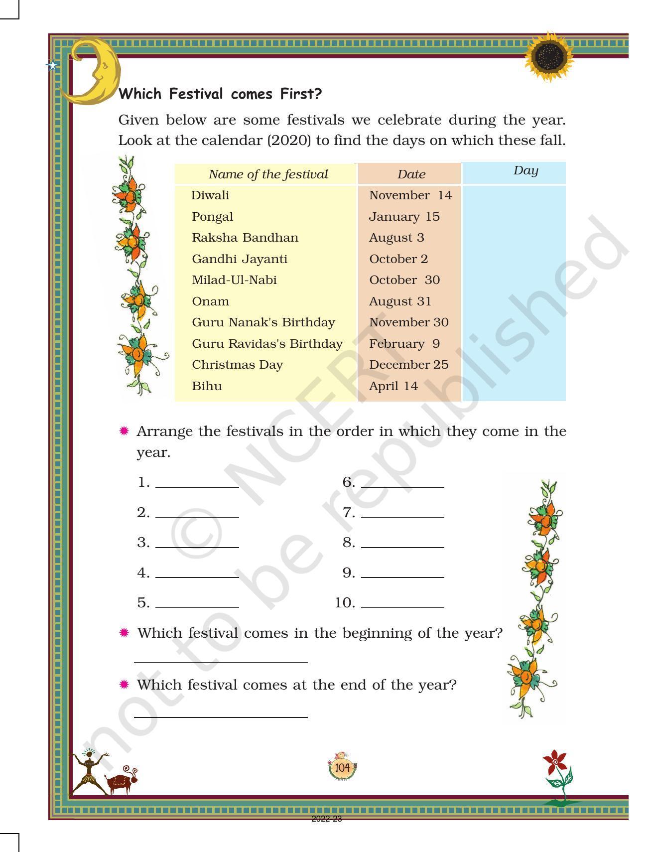 NCERT Book for Class 3 Maths Chapter 7-Time Goes On… - Page 10