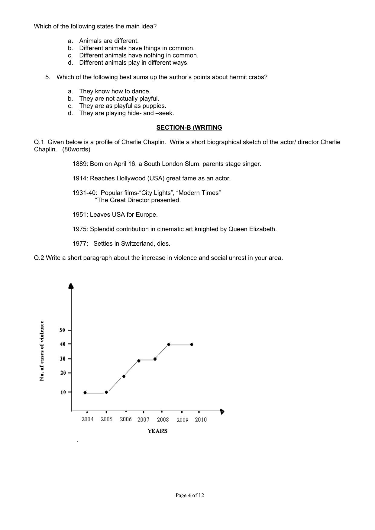 CBSE Worksheets for Class 9 English Assignment 5 - Page 4
