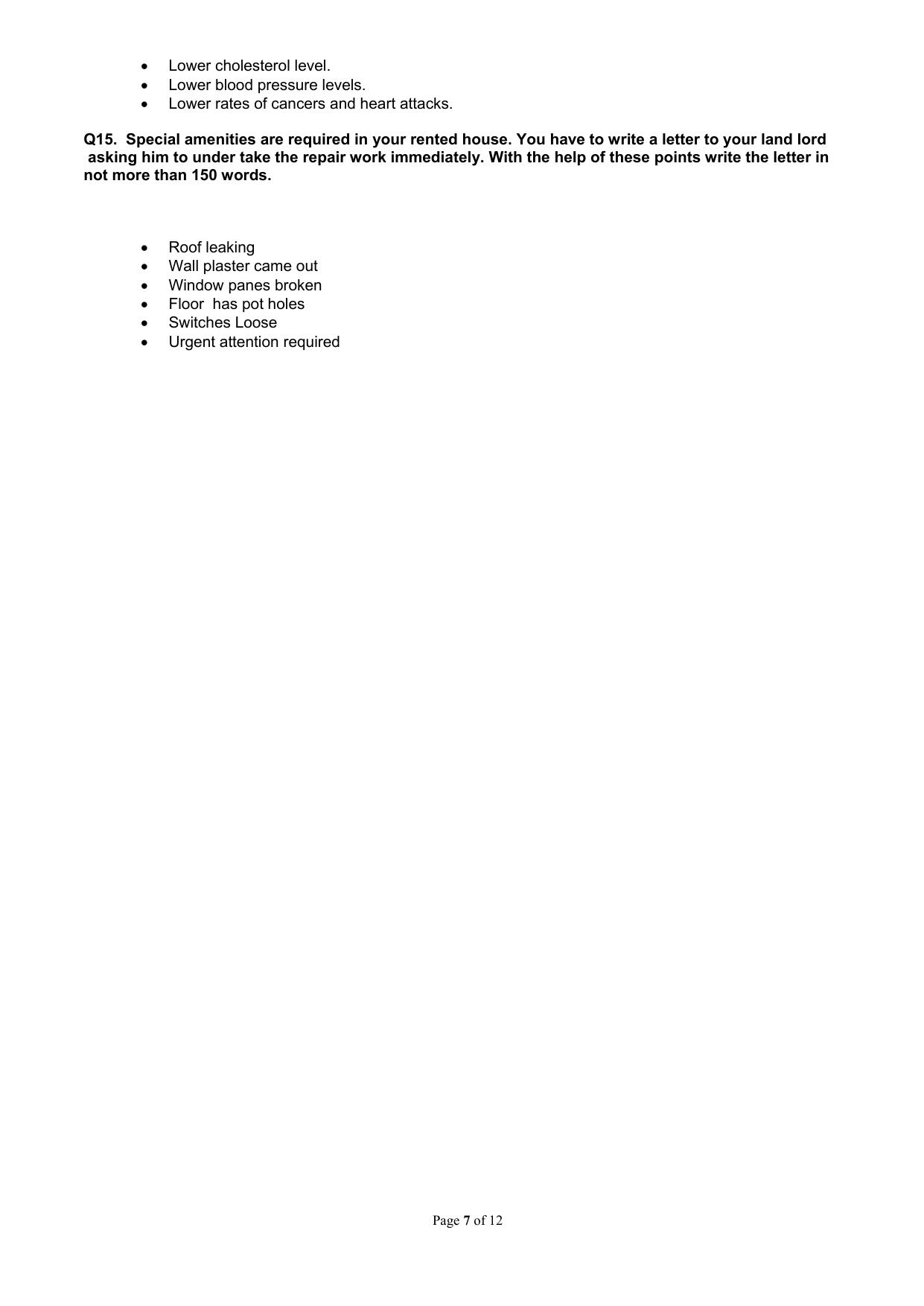 CBSE Worksheets for Class 9 English Assignment 5 - Page 7