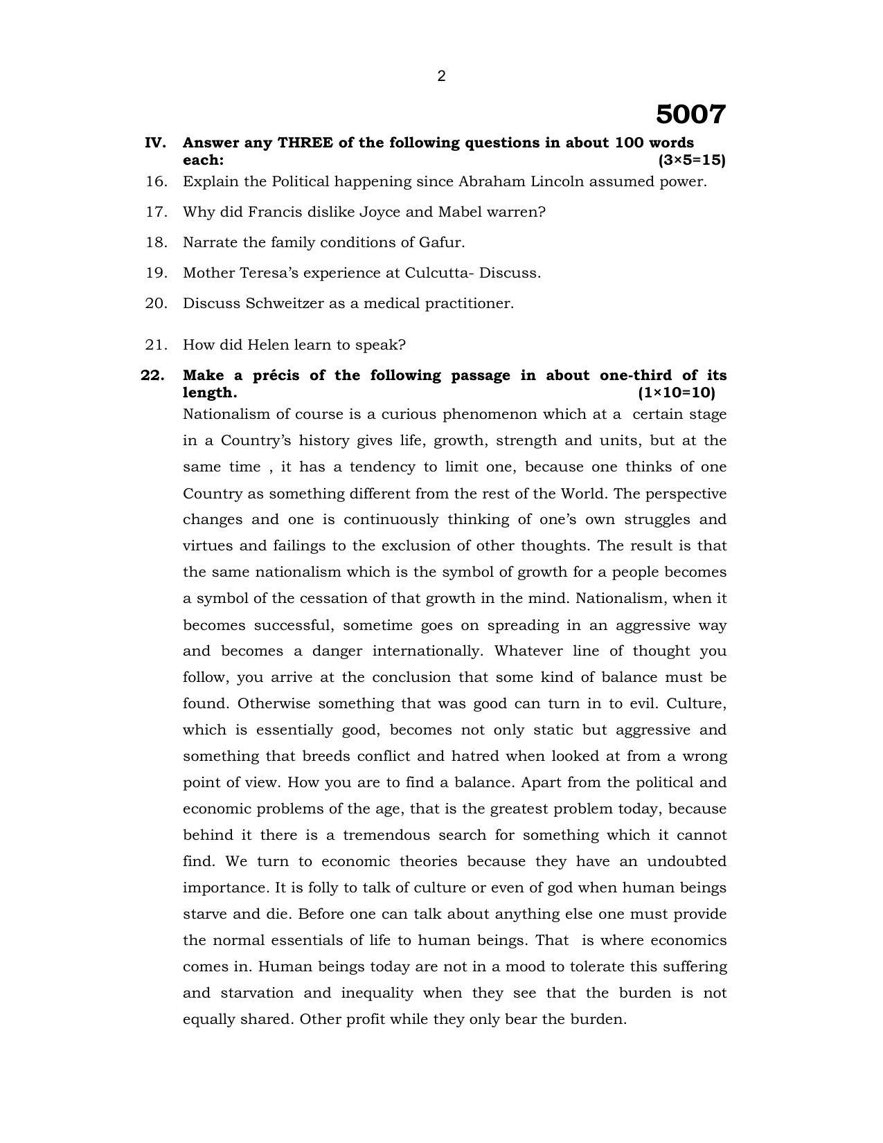 Annamalai University English – Prose And Composition B.C.A. (OUS) December 2014 Question Papers - Page 2