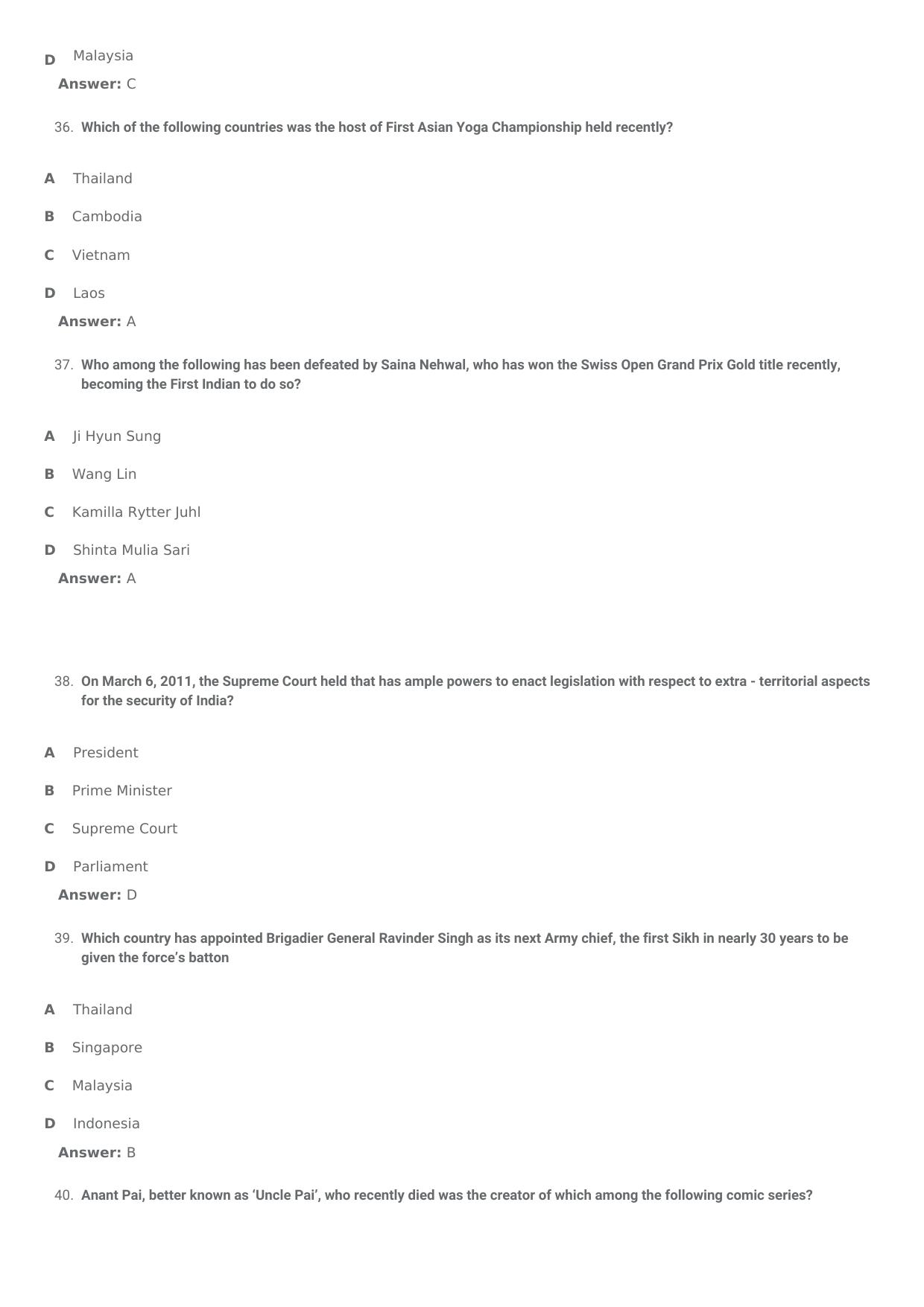 SNAP 2011 Question Paper with Solution - Page 9