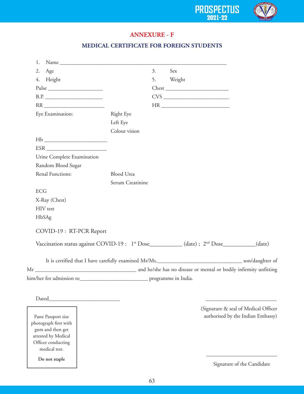 Guru Angad Dev Veterinary and Animal Sciences University, Ludhiana Prospectus 2021-22 - Page 79