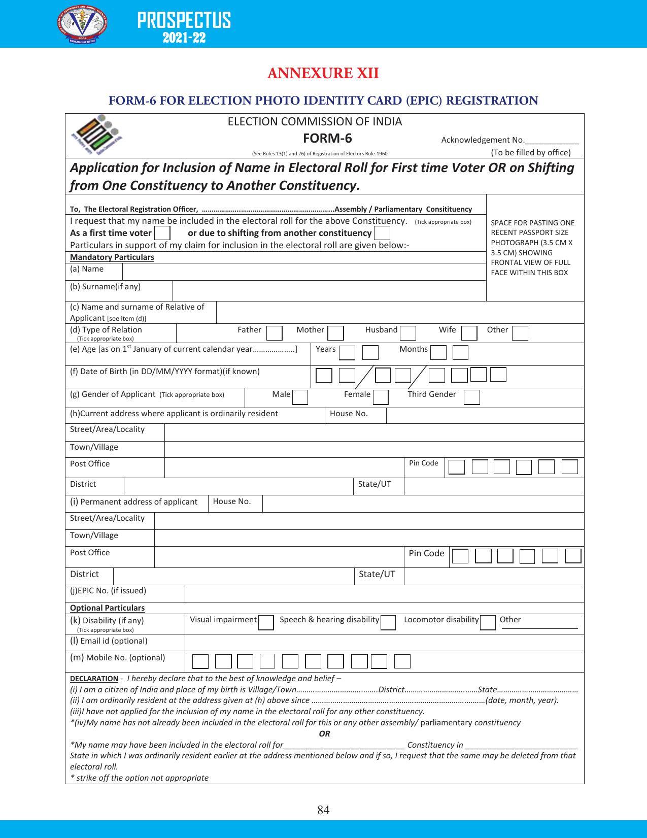 Guru Angad Dev Veterinary and Animal Sciences University, Ludhiana Prospectus 2021-22 - Page 100