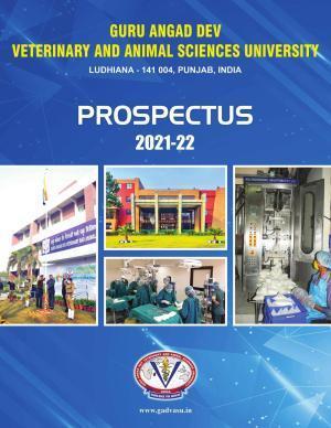 Guru Angad Dev Veterinary and Animal Sciences University, Ludhiana Prospectus 2021-22