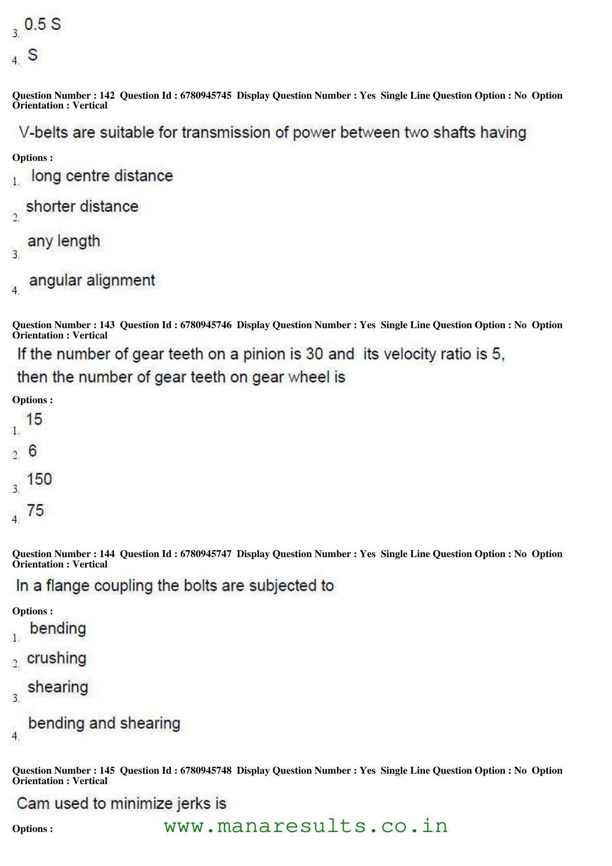 AP ECET 2017 Mechanical Engineering Old Previous Question Papers - Page 45