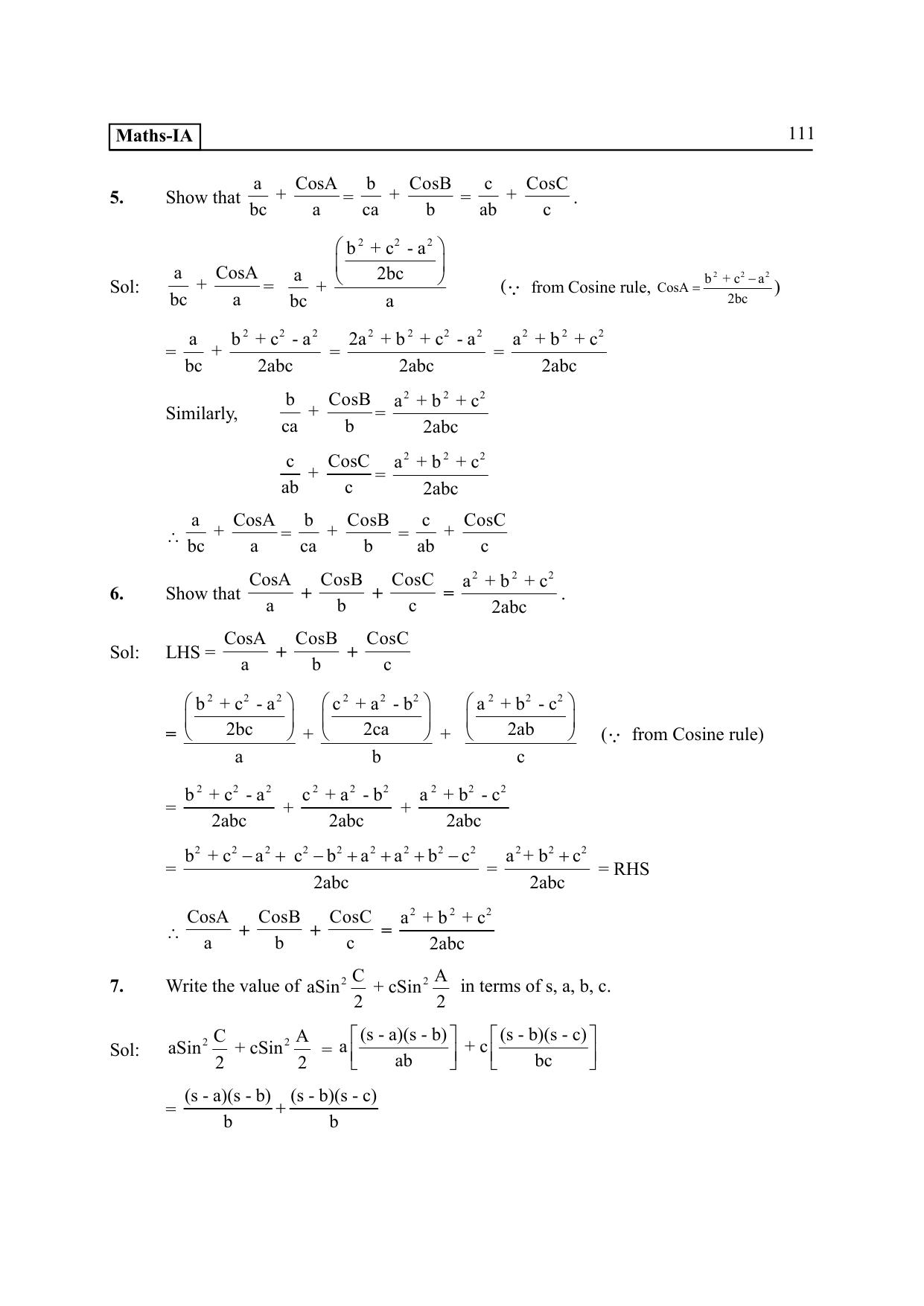 TS SCERT Inter 2nd Year Maths IA EM Path 1 (Telugu Medium) Text Book - Page 116