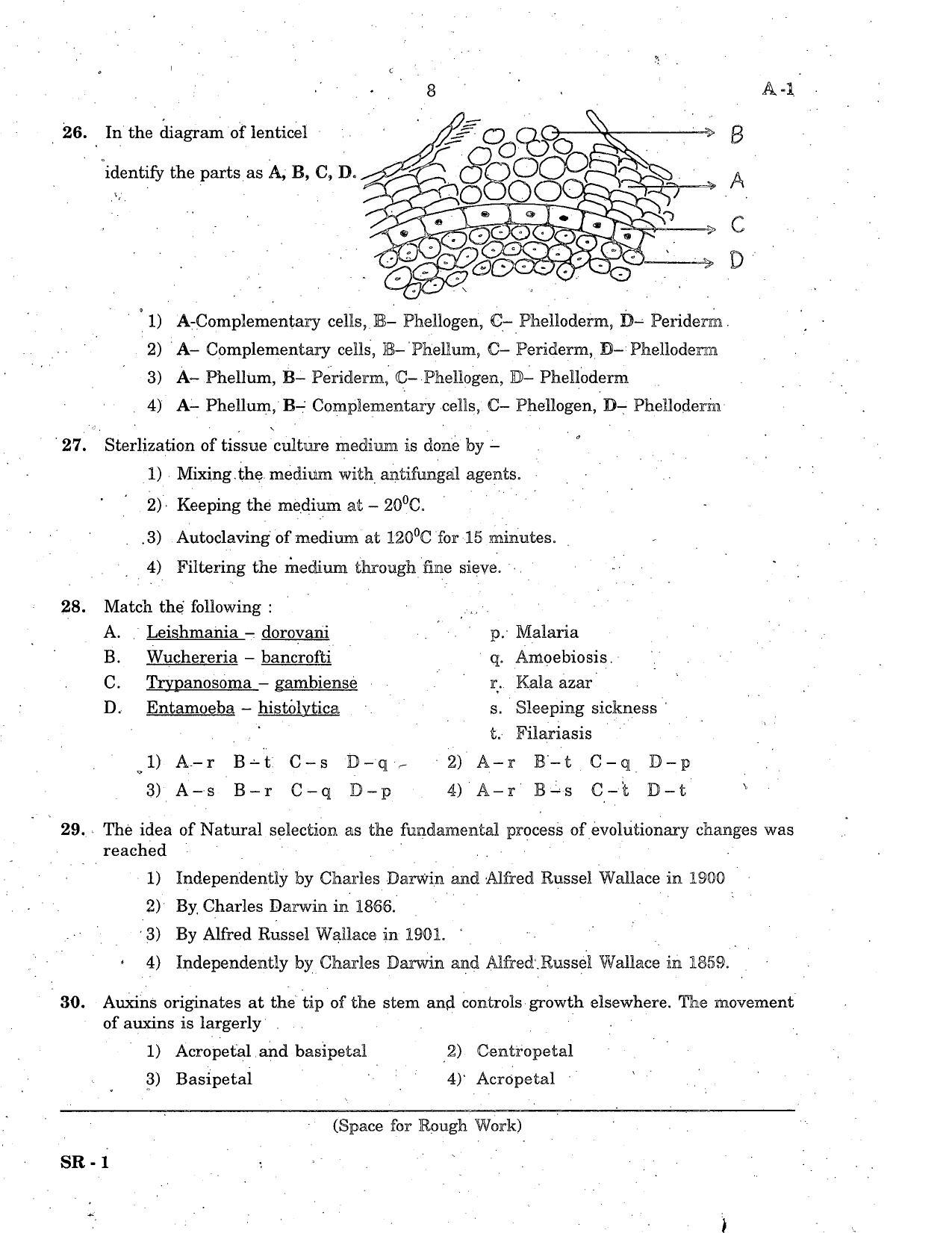 KCET Biology 2007 Question Papers - Page 8