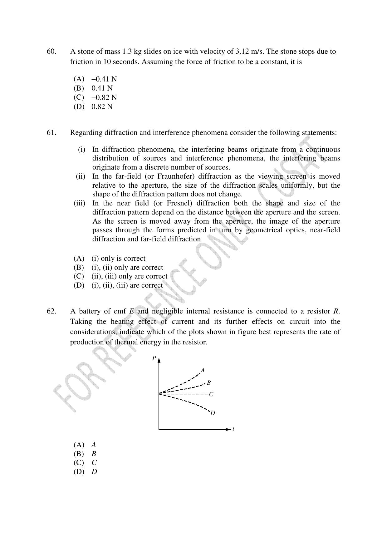 CUSAT CAT 2023 Test For Physics Chemistry Mathematics Shift III Question Paper - Page 14