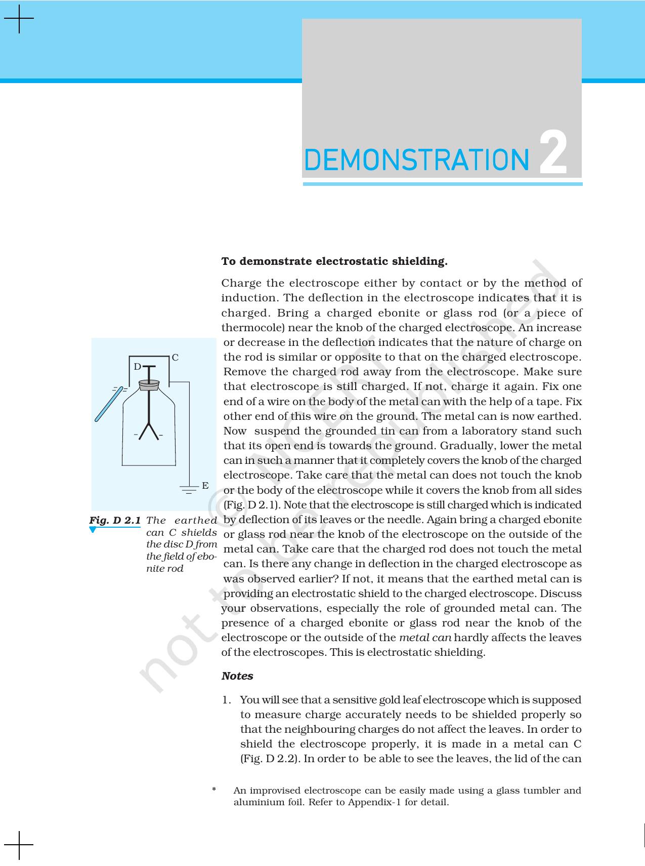 NCERT Laboratory Manuals for Class XII Physics - Demonstration 1 to 14 - Page 3