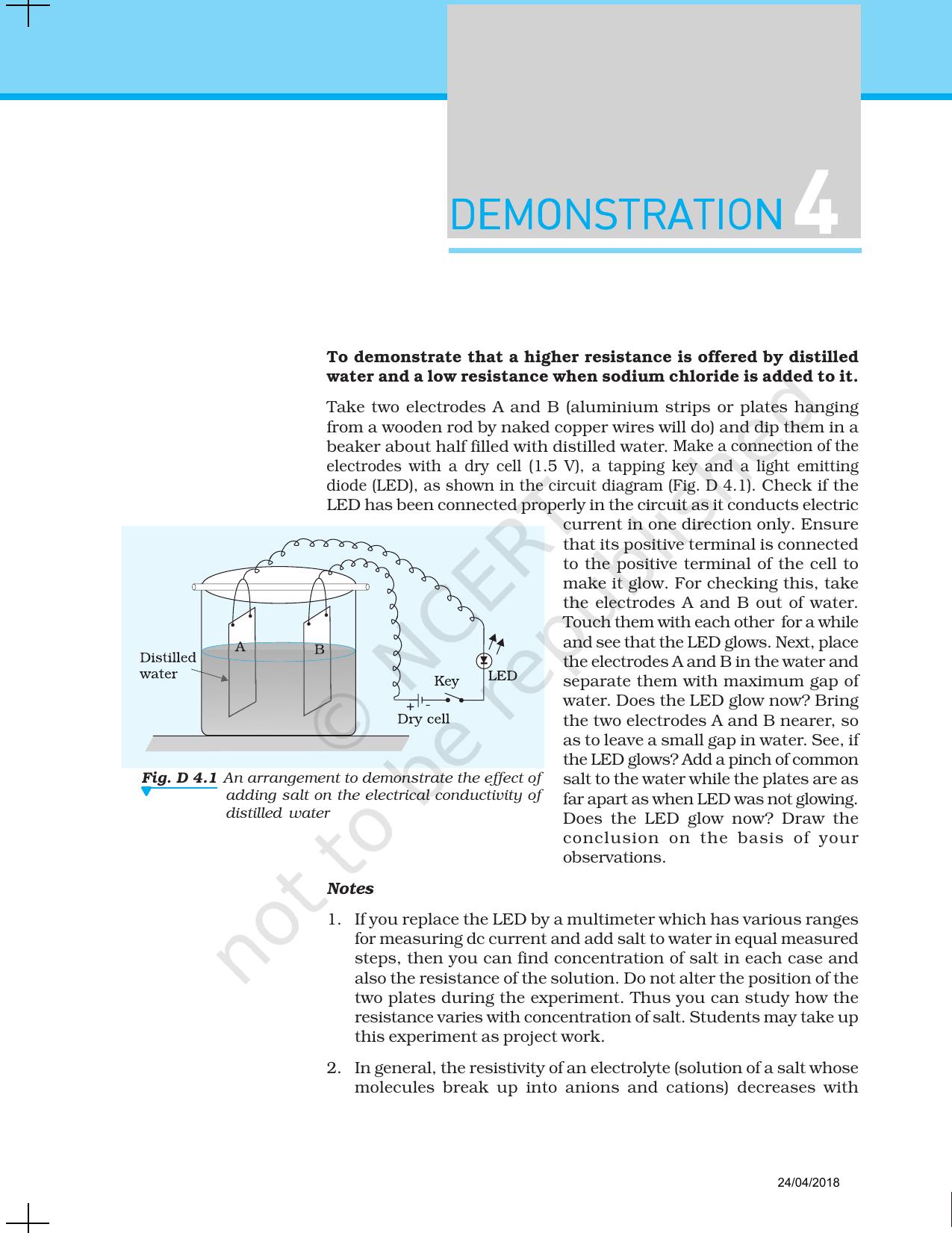 NCERT Laboratory Manuals for Class XII Physics - Demonstration 1 to 14 - Page 7