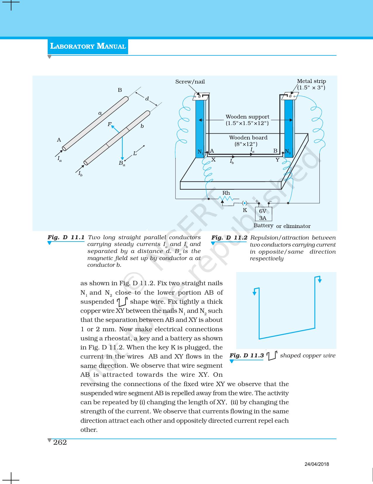 NCERT Laboratory Manuals for Class XII Physics - Demonstration 1 to 14 - Page 21