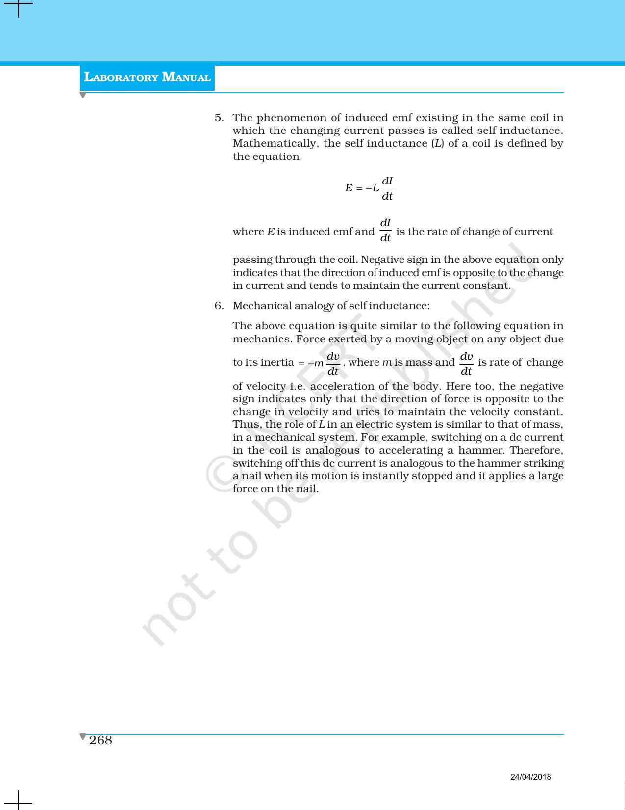 NCERT Laboratory Manuals for Class XII Physics - Demonstration 1 to 14 - Page 27