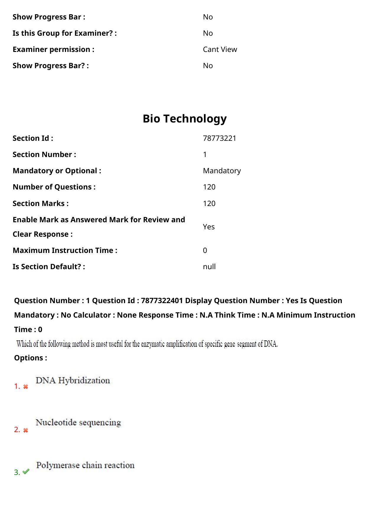 AP PGECET 2023 BT - BIOTECHNOLOGY Question Paper with Preliminary Key - Page 2