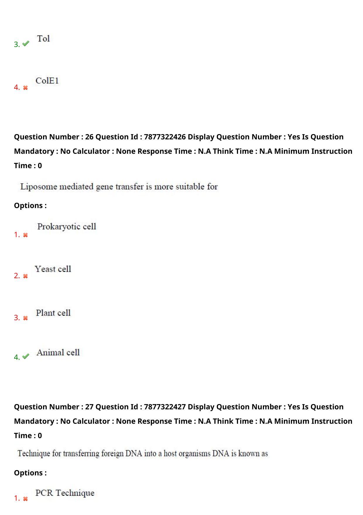 AP PGECET 2023 BT - BIOTECHNOLOGY Question Paper with Preliminary Key - Page 16